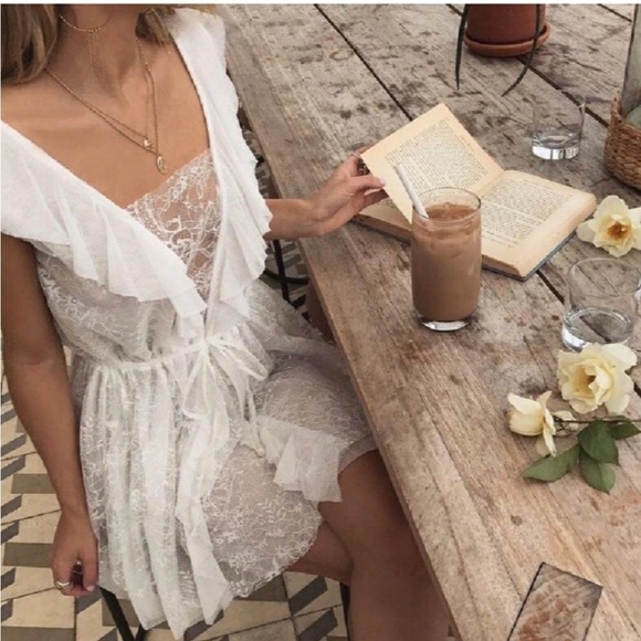 For Love & Lemons Stardust Lace Mini Dress - Picture 11 of 11